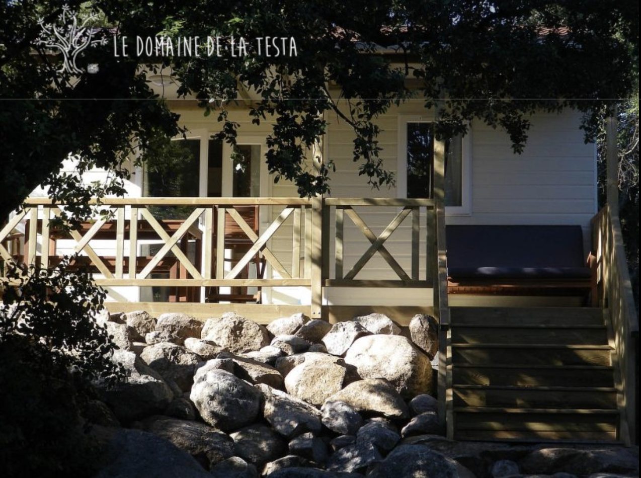 Booking service, Domain de la Testa page screeshot
